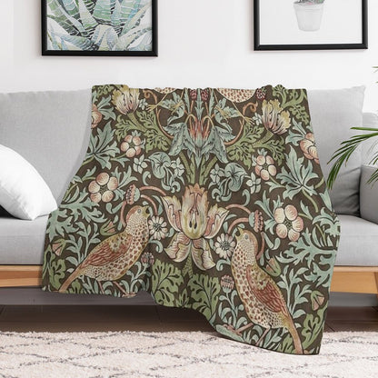 William Morris Birds And Flowers Throw Blanket