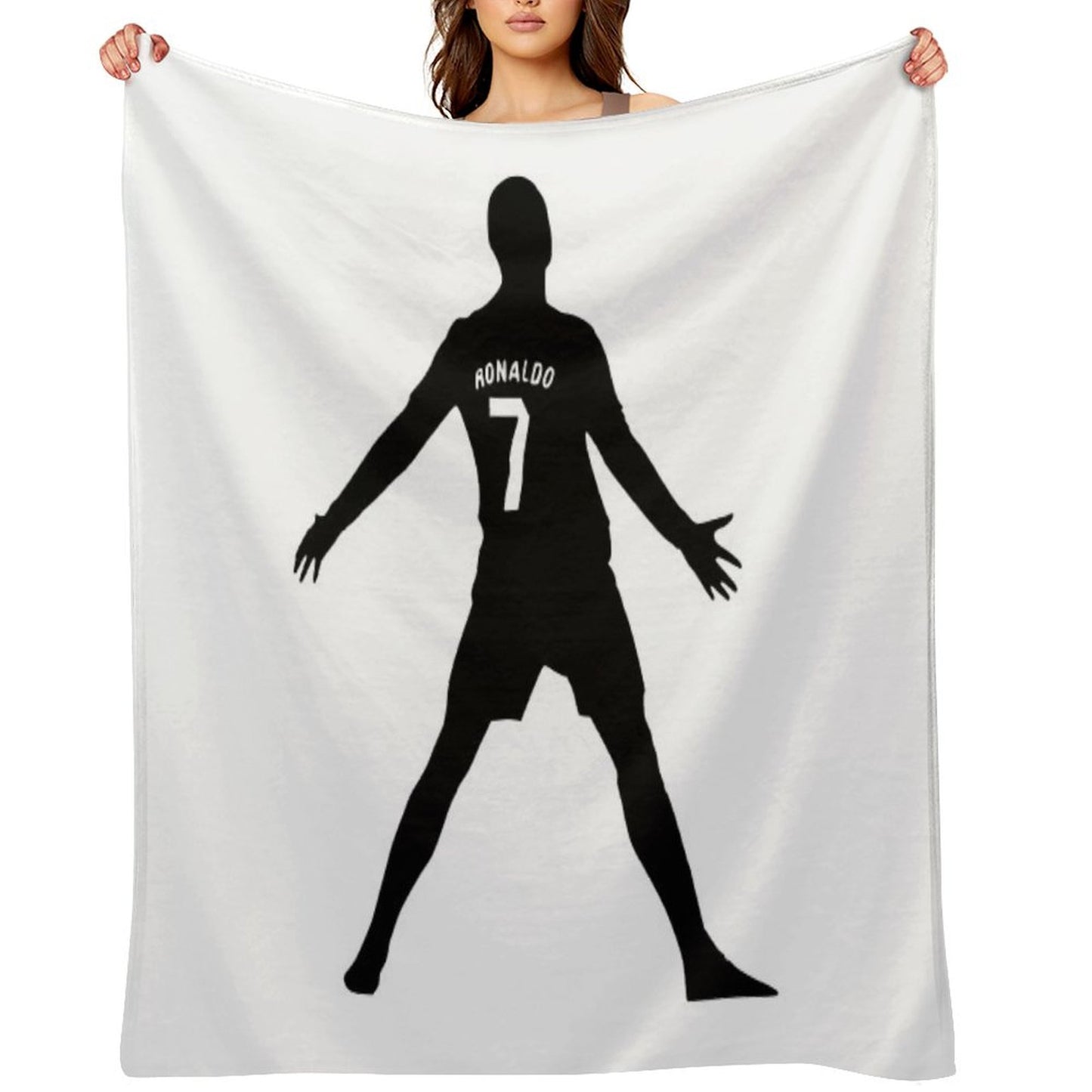 Christiano Ronaldo  CR7  Shadow Design Throw Blanket