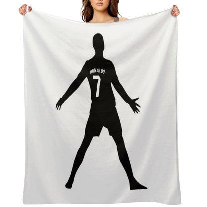 Christiano Ronaldo  CR7  Shadow Design Throw Blanket