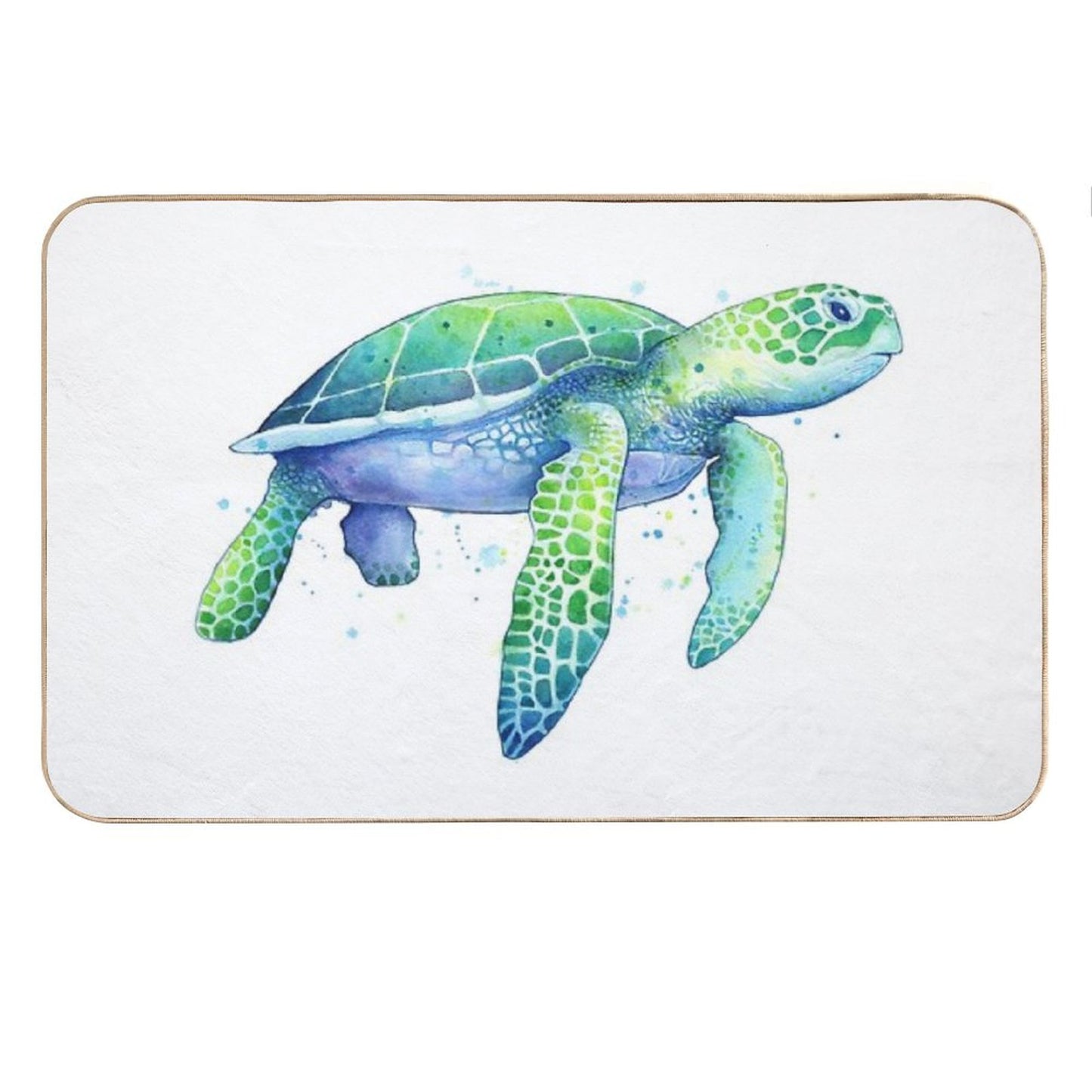 Green Sea Turtle Bath Mat