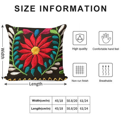 Spanish Flowers Soft Warmth Comfort Throw Pillow