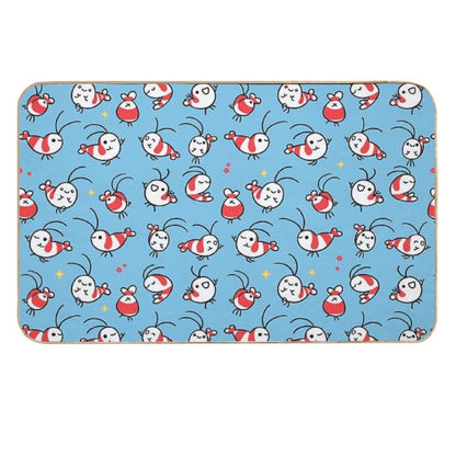 Shy Shrimp Pattern  Slip-Resistant Bath Mat