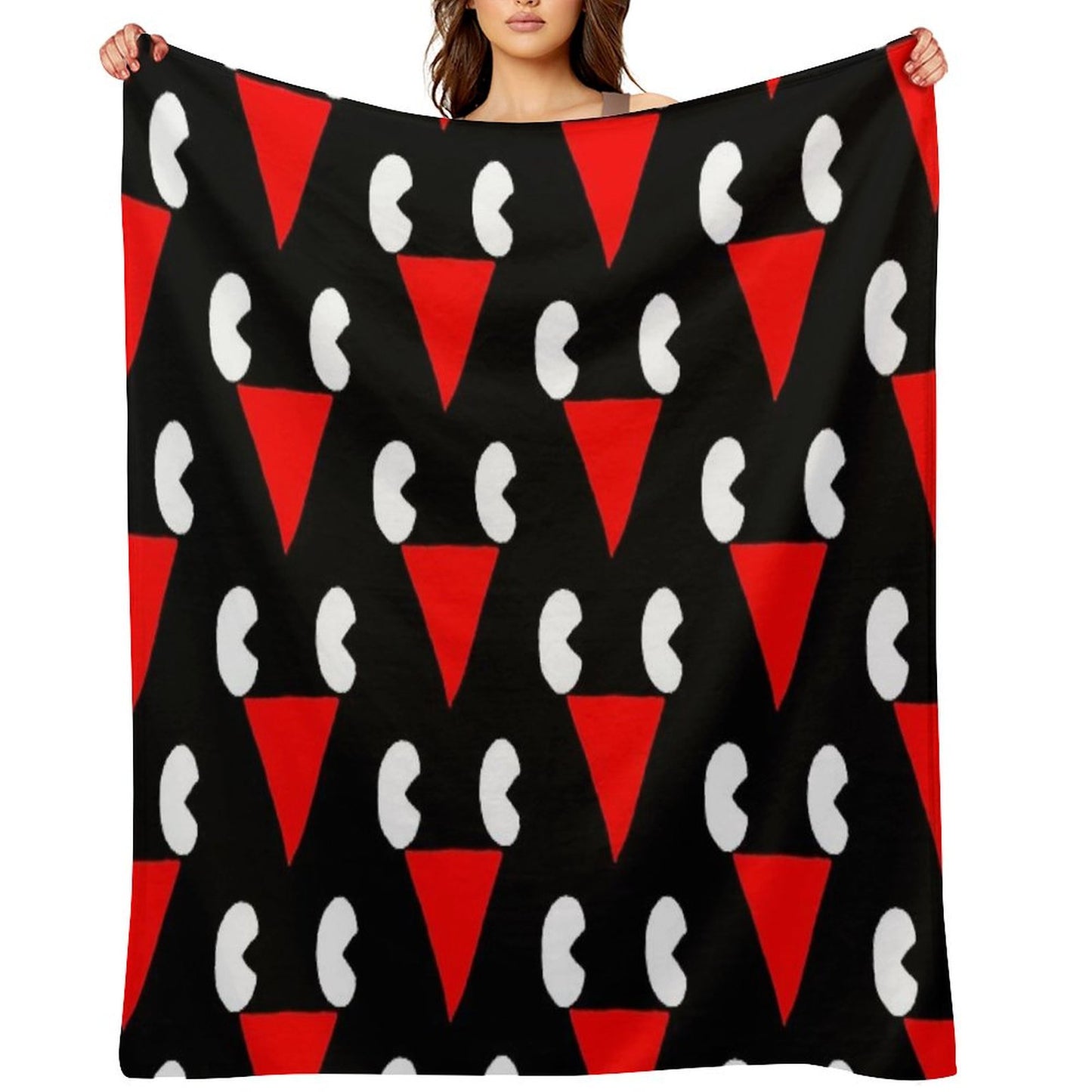 Lil Darkie Merch Lil Darkie Face Logo Gift Halloween Day, Thanksgiving, Christmas Day Throw Blanket