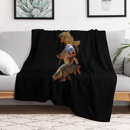 Gang of Carp Throw Blanket