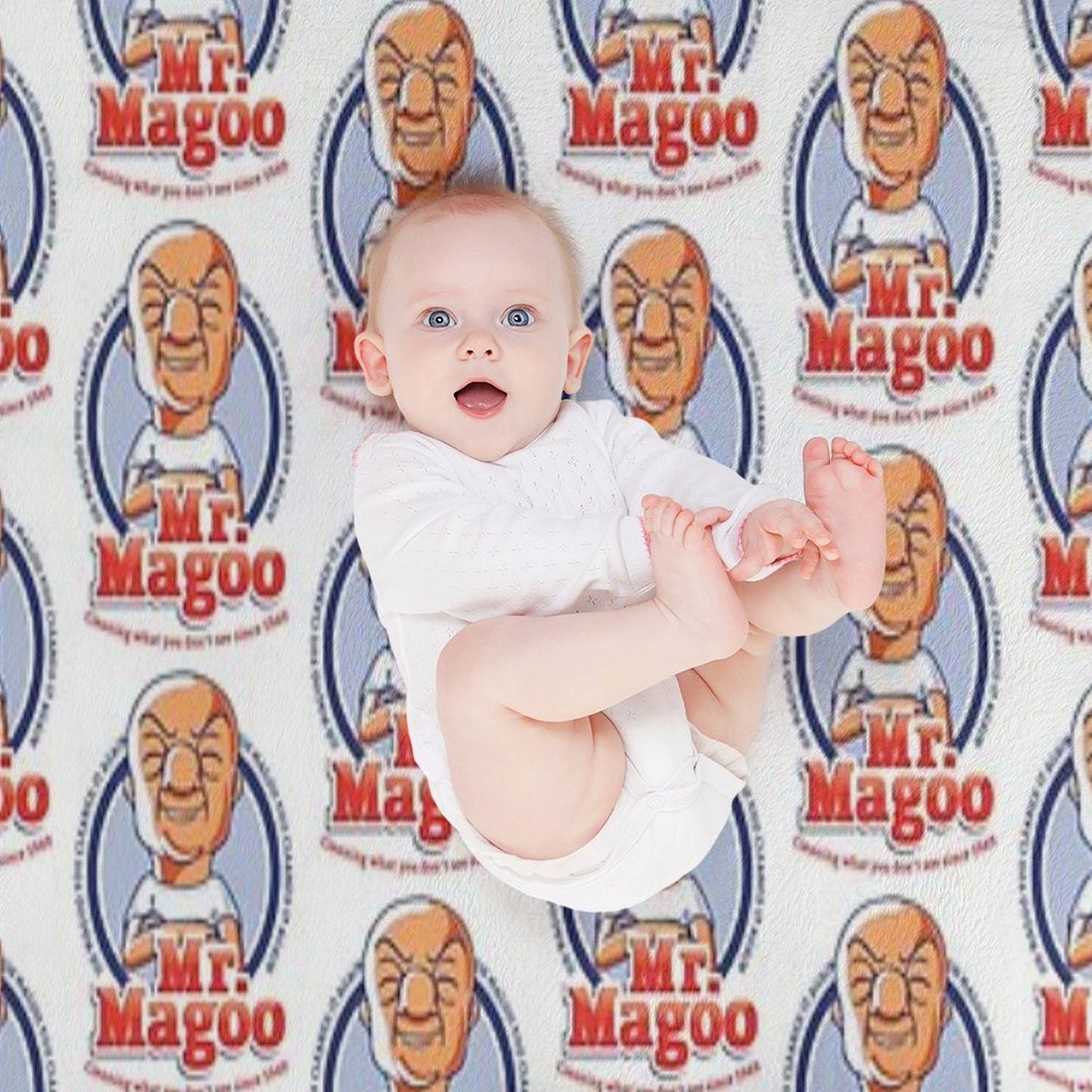 Mr. Magoo As Mr. Clean Throw Blanket