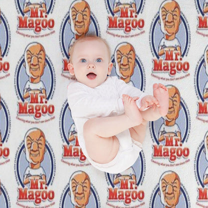 Mr. Magoo As Mr. Clean Throw Blanket