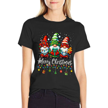 Gnomes Xmass Merry Christmas Gnome Men Women Kids  Breathable T-Shirt