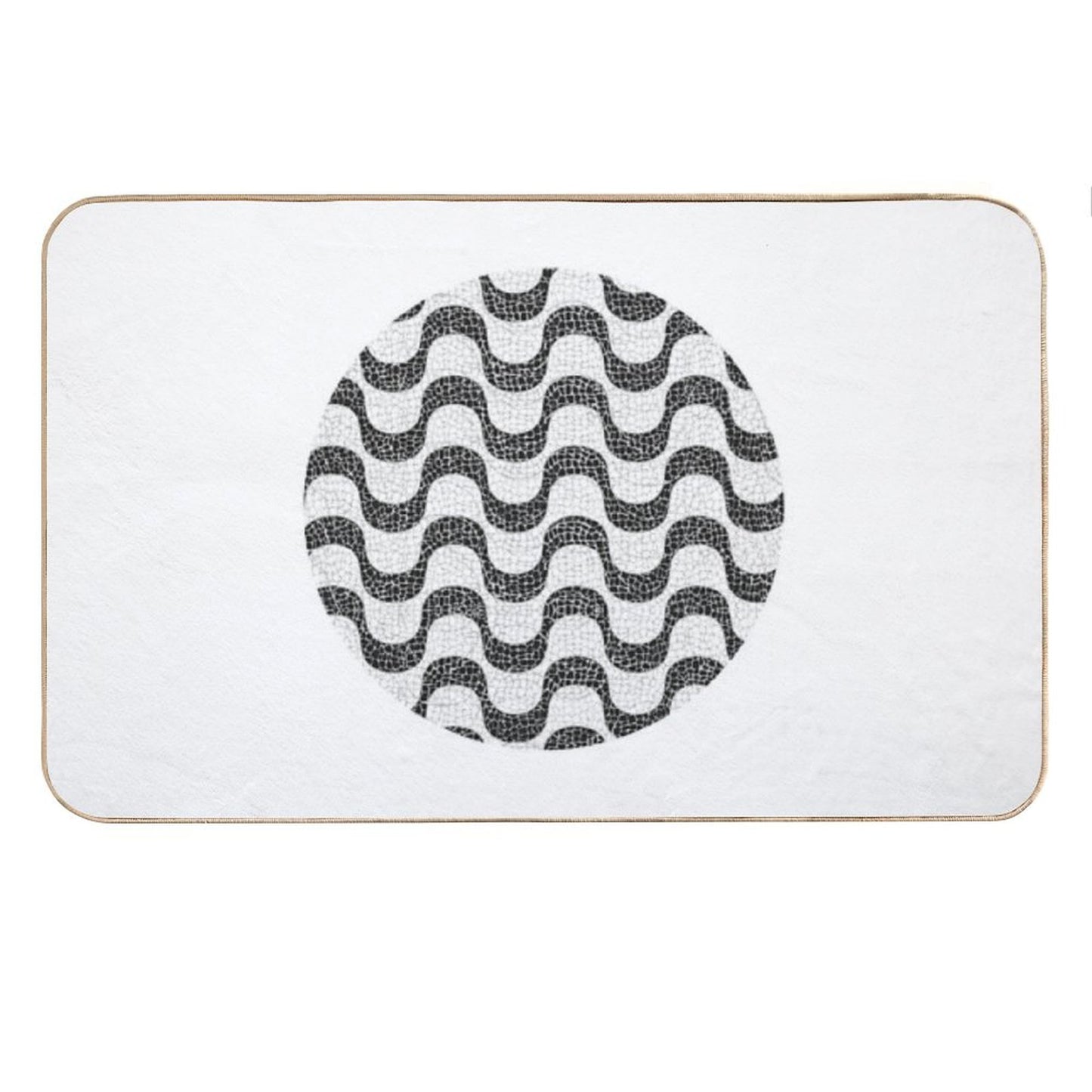 Copacabana Vibes Rio De Janeiro's Charming Sidewalk Bath Mat