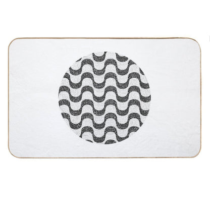 Copacabana Vibes Rio De Janeiro's Charming Sidewalk Bath Mat