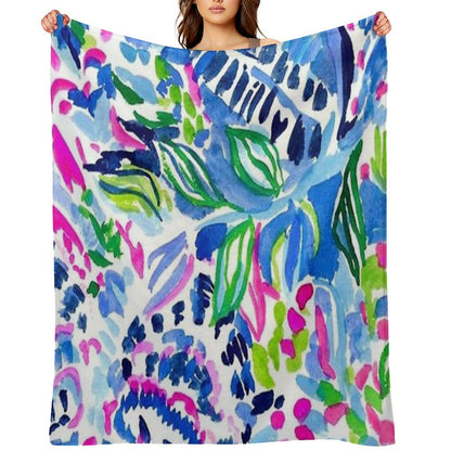 Dont Be Blue Throw Blanket