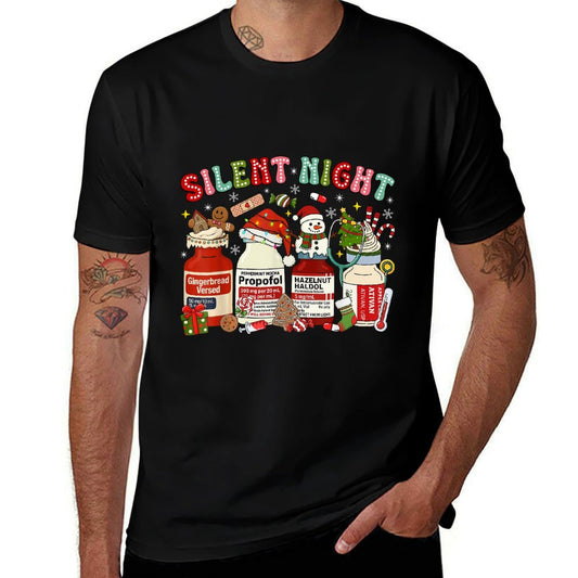 Christmas Nurse Peppermint Mocha Propofol ICU RN ED ER Nurse  Odor-resistant T-Shirt
