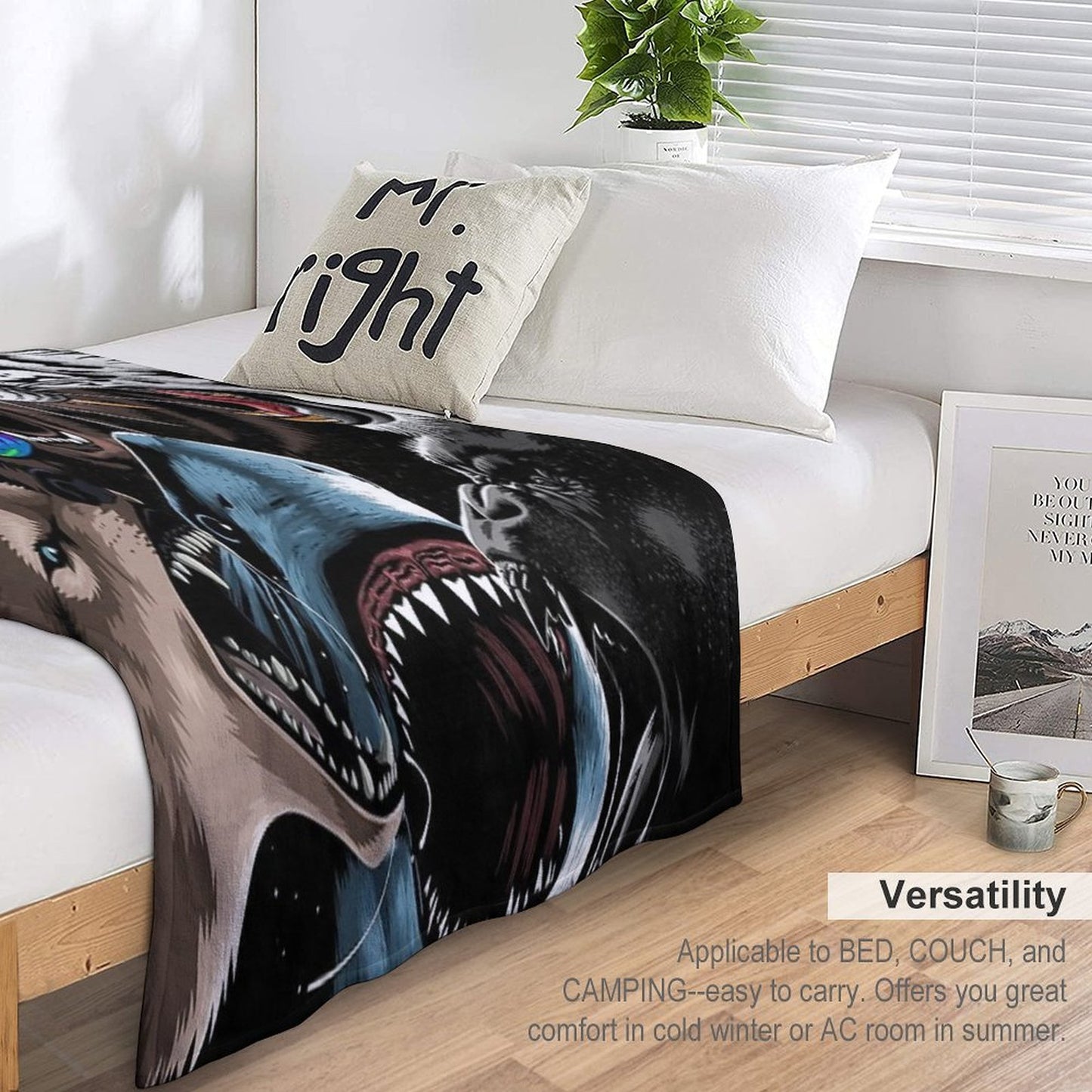 Animal Attack Throw Blanket