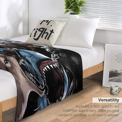 Animal Attack Throw Blanket