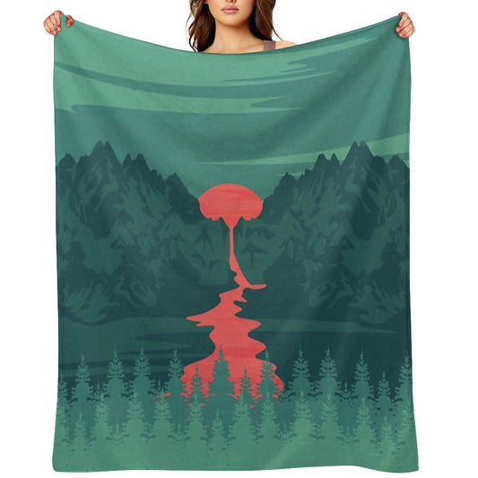 The Red River Throw Blanket