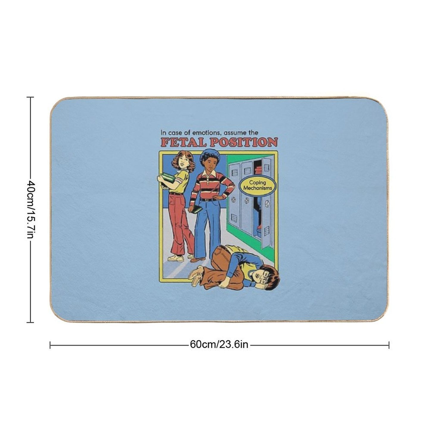 Assume The Fetal Position  High-Traffic Bath Mat