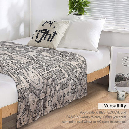 The Winter Tombs - A Massive Dungeon Complex by Dyson Logos Throw Blanket