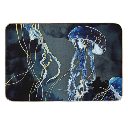 Metallic Ocean III Bath Mat