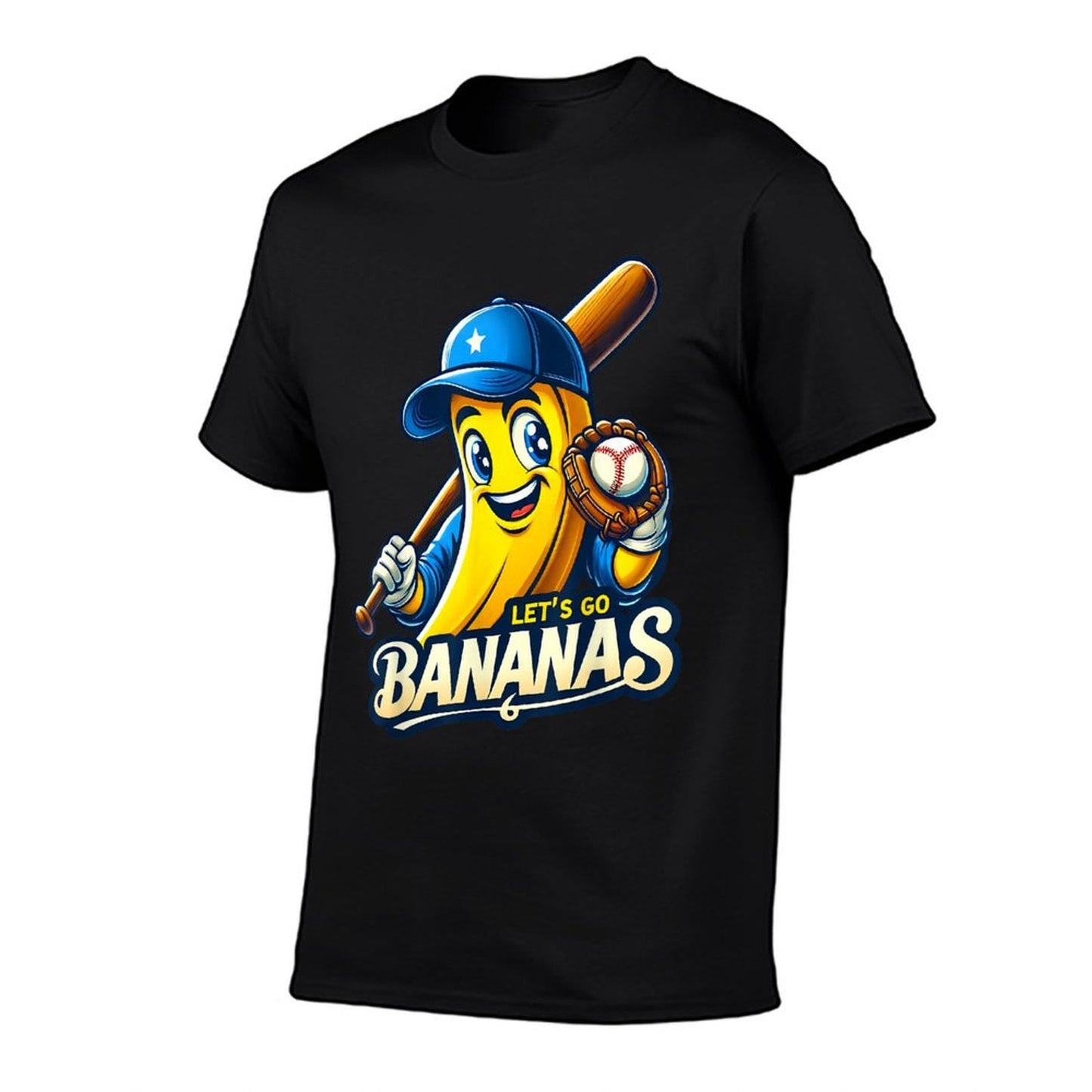 Funny Lets Go Bananas Cute Banana Fruit Lover Game Day Kids  Wrinkle-resistant T-Shirt