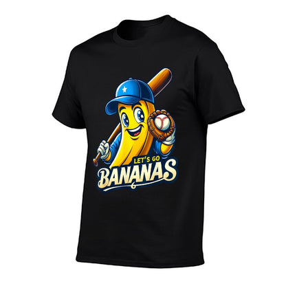 Funny Lets Go Bananas Cute Banana Fruit Lover Game Day Kids  Wrinkle-resistant T-Shirt