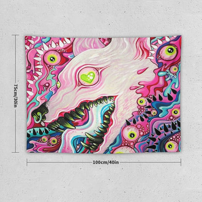 Glitterwolf Acrylic Painting Tapestry