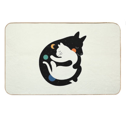 More Hugs Less Fights Bath Mat