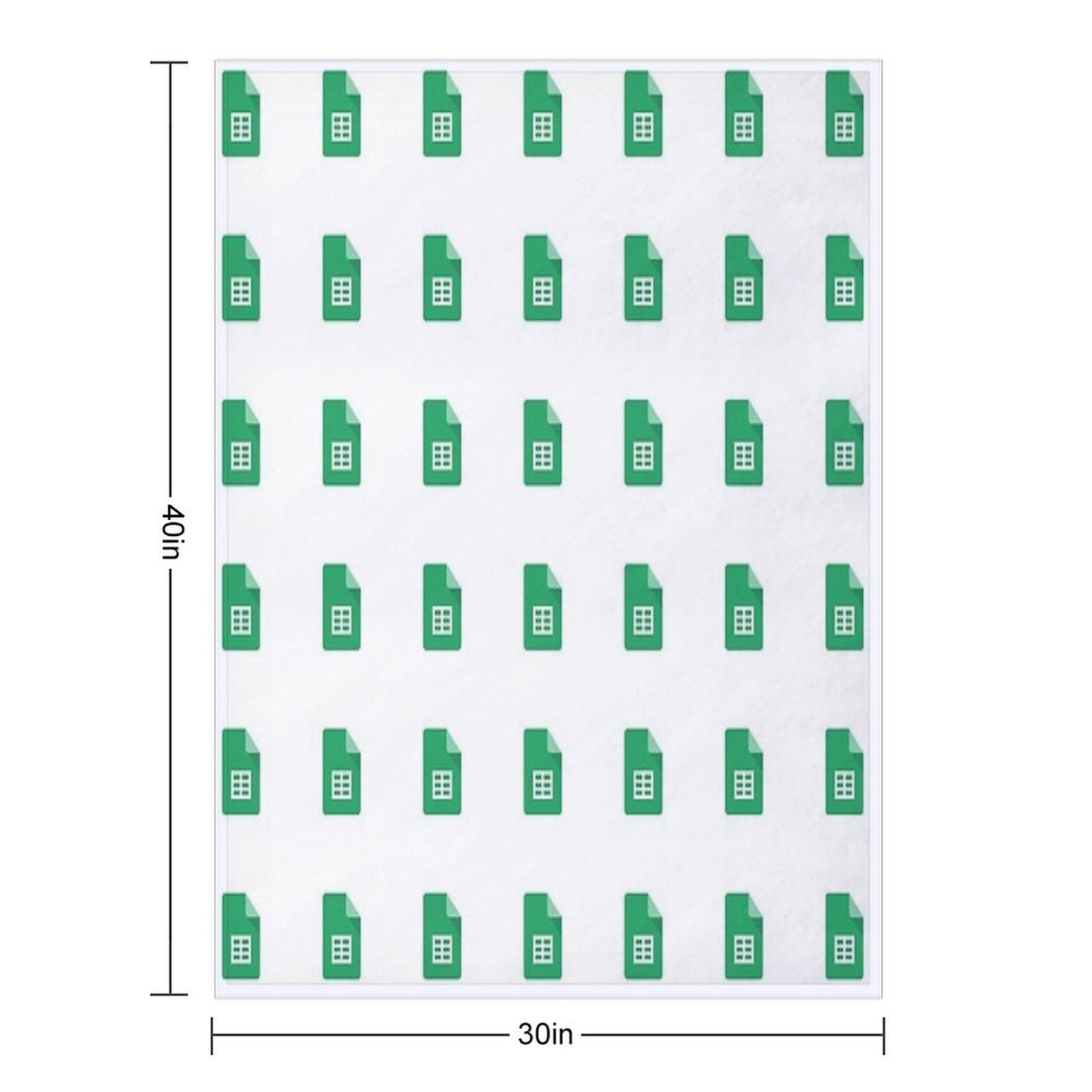 Google Sheets Throw Blanket