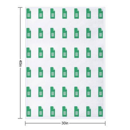 Google Sheets Throw Blanket