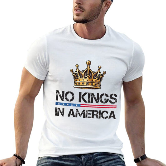 No Kings In America Resist Trump Protest Patriotic 4th July  Vintage-inspired T-Shirt