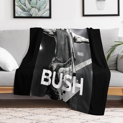BUSH ROCK BAND Tour - Bush Fan Edition - Nostalgic 90s Throw Blanket