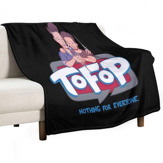TOFOP- Toon Logo Throw Blanket