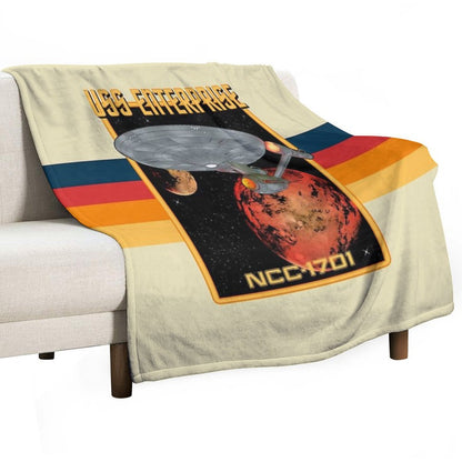 USS Enterprise NCC-1701 Throw Blanket