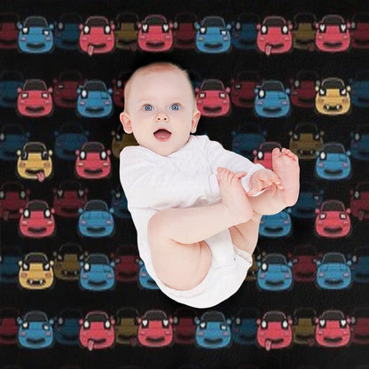 MIATA PATTERN BLACK Throw Blanket