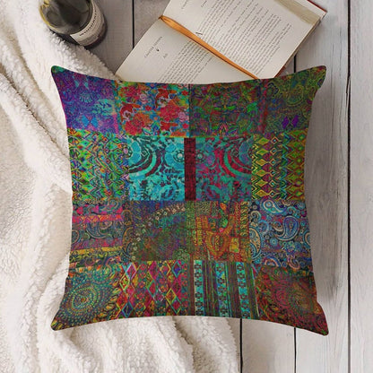 Bohemian Wonderland Linen Throw Pillow Cover