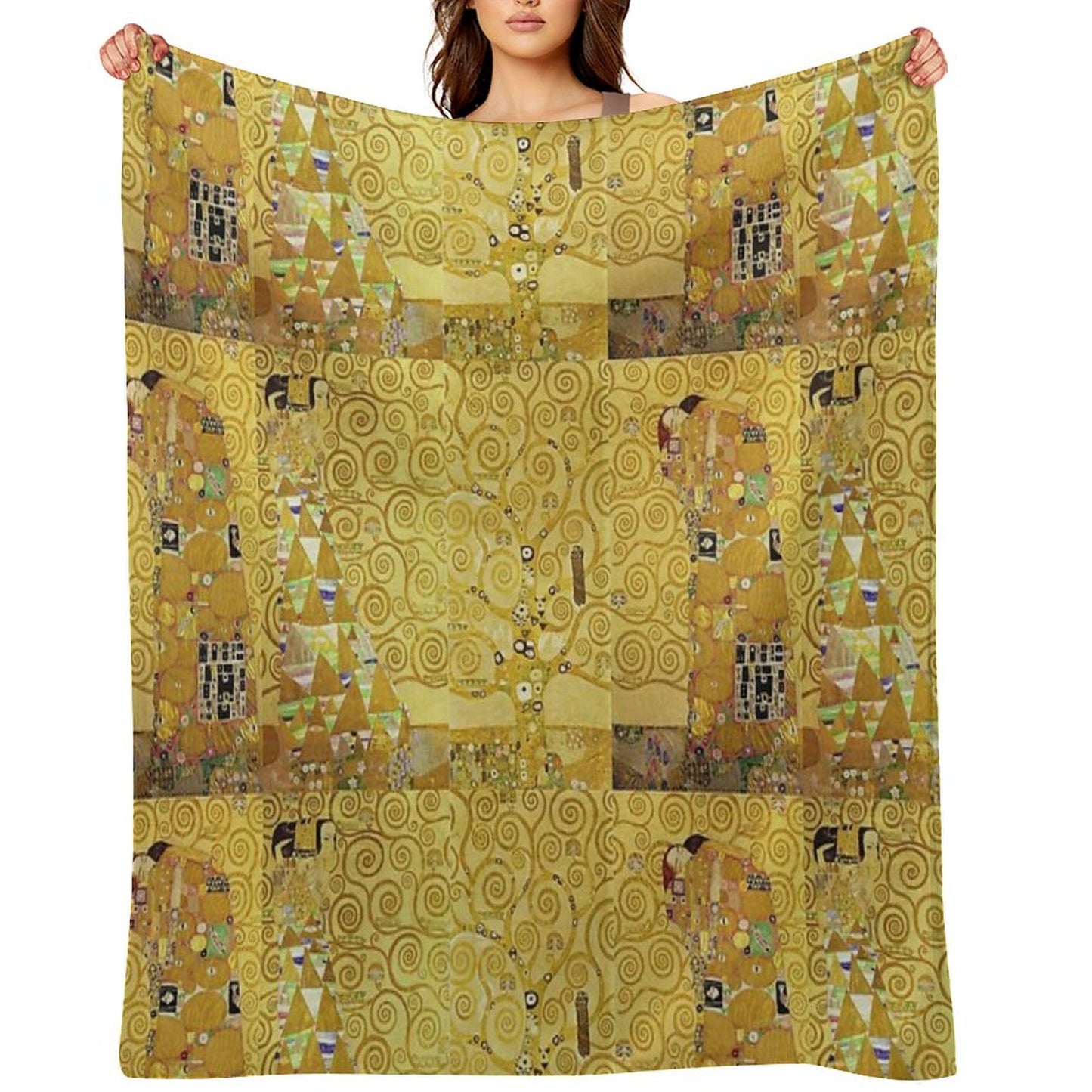 Gustav Klimt - Gustav Klimt  Tree Of Life (Arbol De La Vida) Throw Blanket