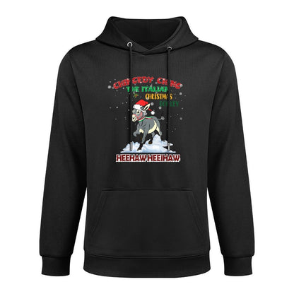 Chingedy Ching Dominick The Christmas Donkey Italian Donkey Machine Washable Hoodie