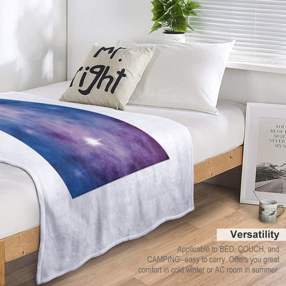 Calm Galaxy Print Throw Blanket