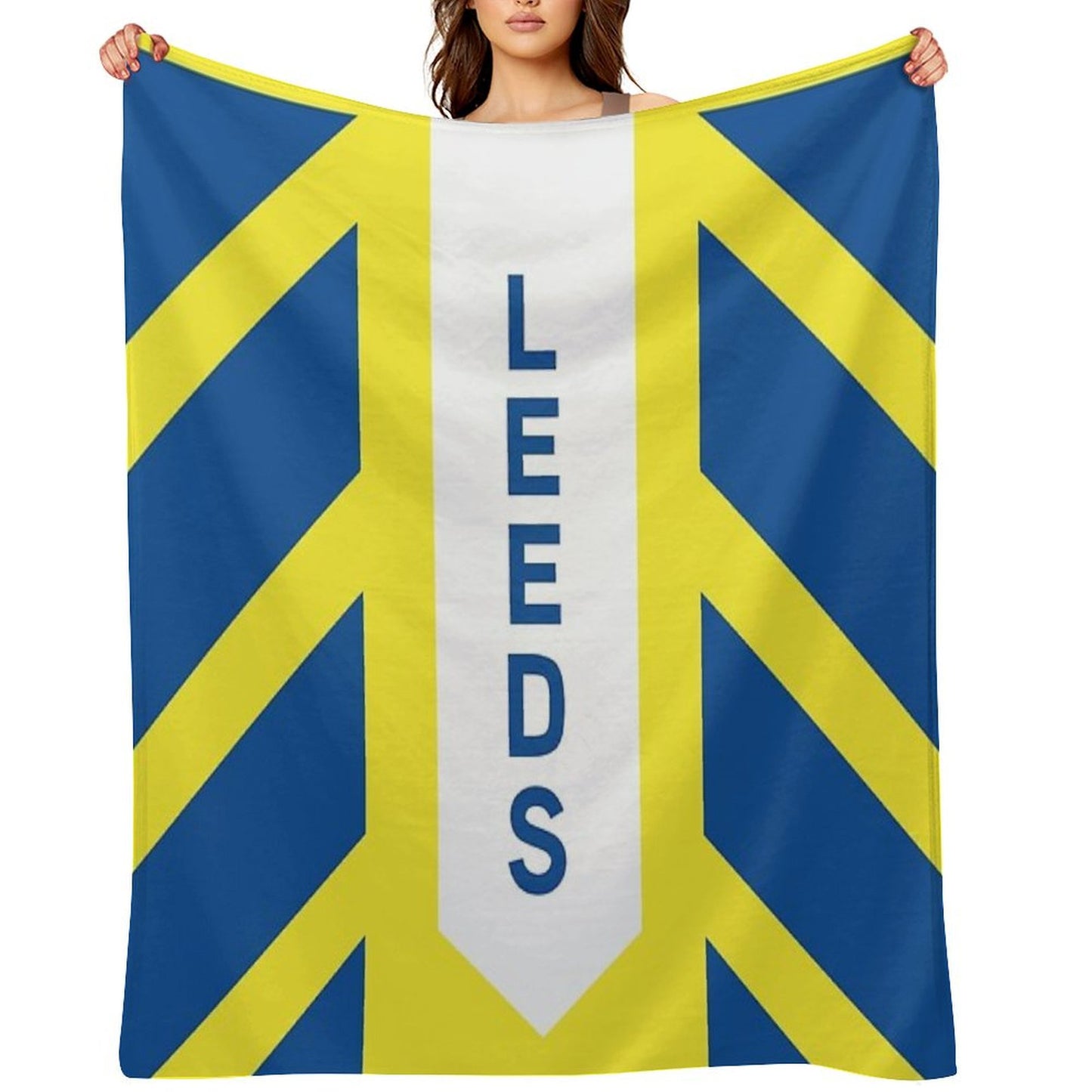 Leeds United Throw Blanket