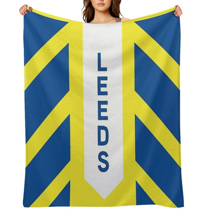 Leeds United Throw Blanket