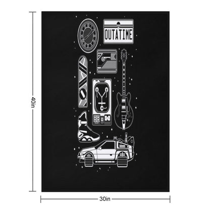 BTTF Icon Set Throw Blanket