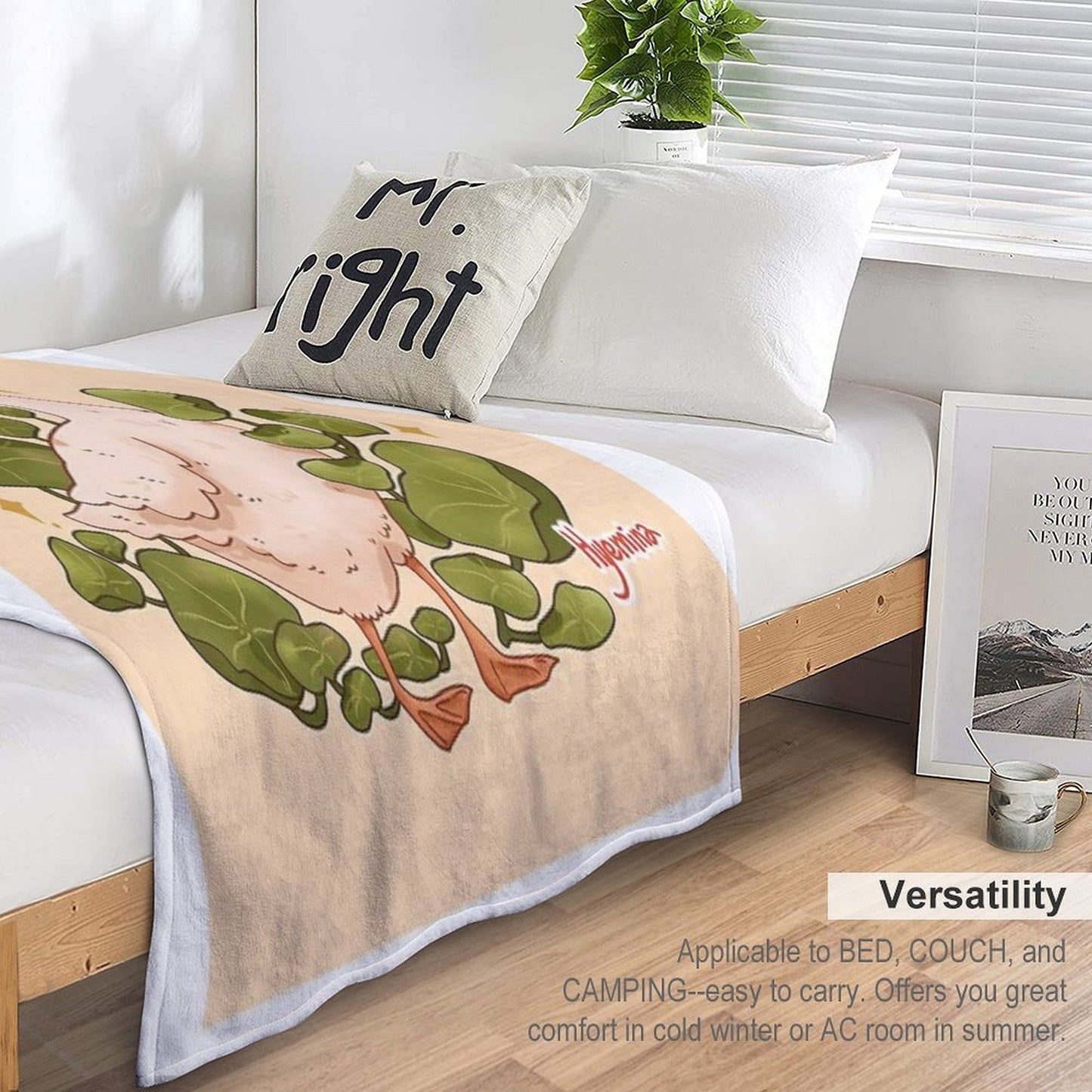 Plant Goose Throw Blanket