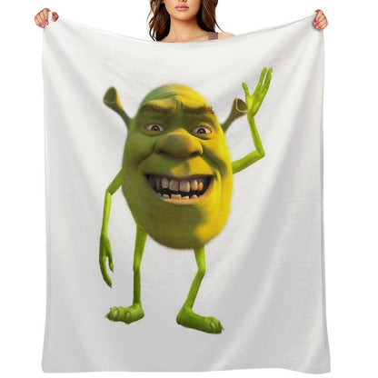 Shrek Wazowski Throw Blanket