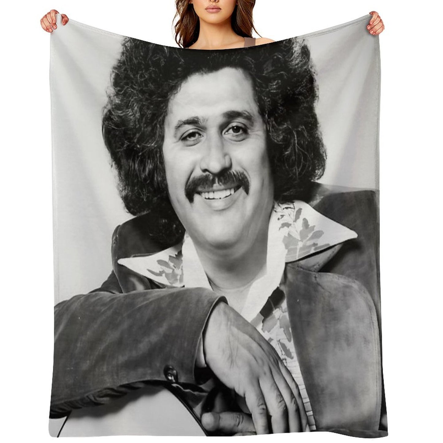 Freddy Fender BW Throw Blanket