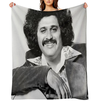 Freddy Fender BW Throw Blanket