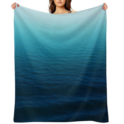 Deep Blue Throw Blanket