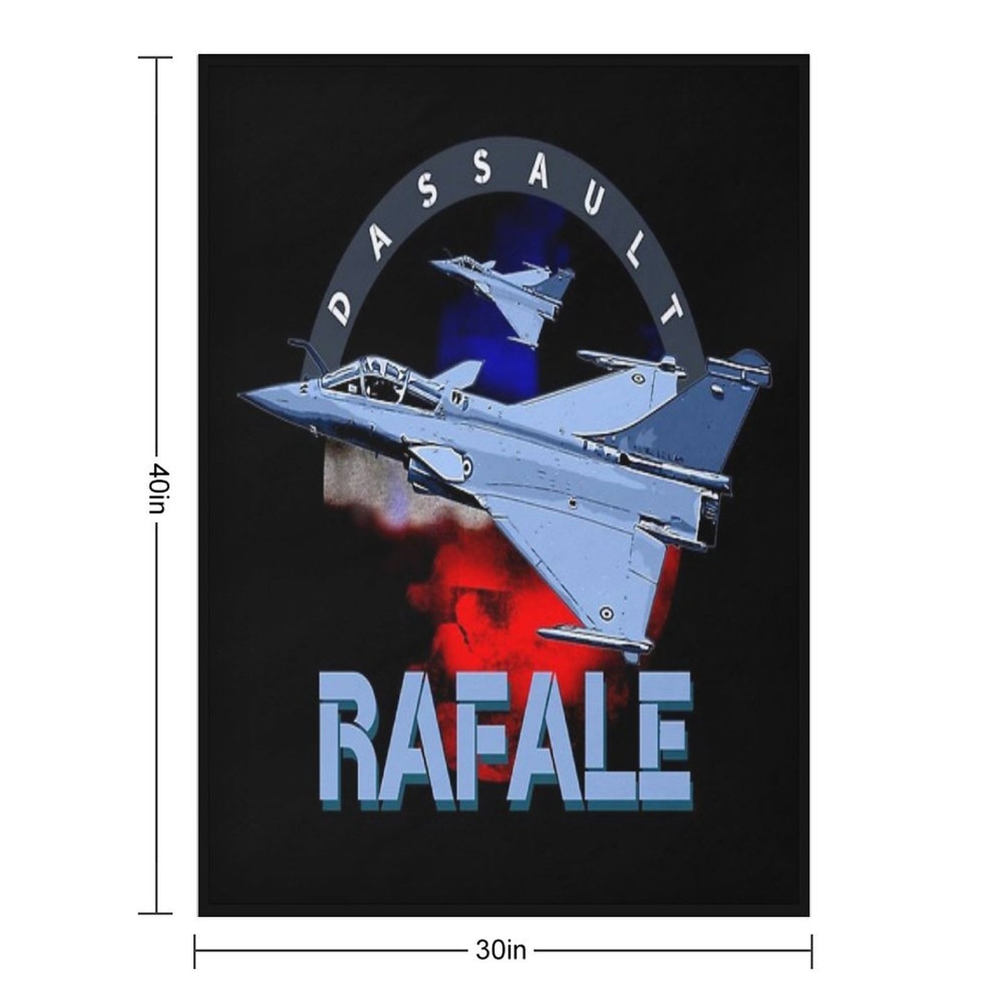 Dassault Rafale French Fighterjet Aircraft Throw Blanket