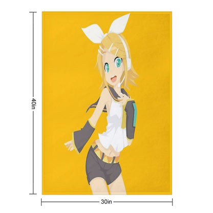 Kagamine Rin Throw Blanket