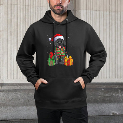Black Labrador Retriever Christmas Lights Xmas Lab Dog Lover Men Women Kids Pilling-Resistant Hoodie