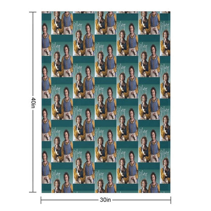 BBC Ghosts Mary Retro Tee Throw Blanket