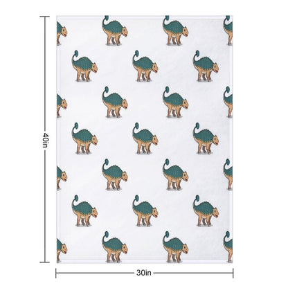 Ankylosaurus Throw Blanket