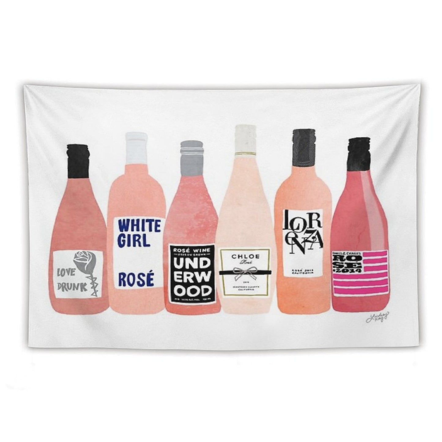 Rose Bottles Tapestry